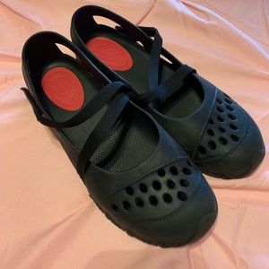 Skechers black Mary Jane rubber shoes